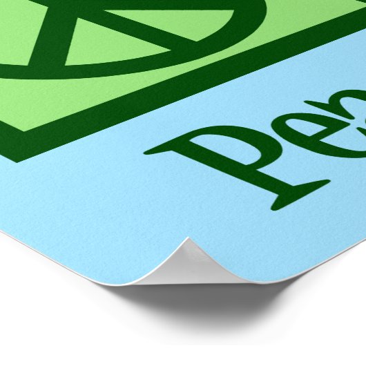 Peace Liebe Bagels Poster (Ecke)