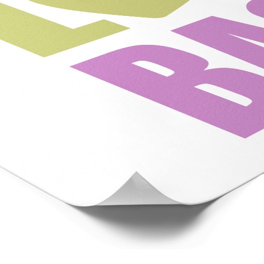 Peace Liebe Bagels Poster (Ecke)