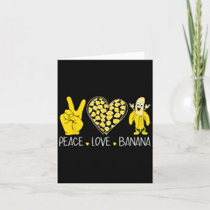 Peace Liebe Banana Spaß Lugano Frische Liebe Ban Karte