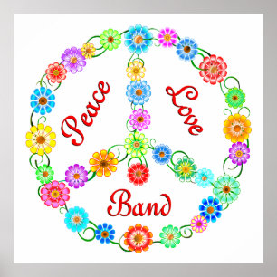 Peace Liebe Band Poster