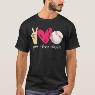 Peace Liebe Baseball Baseball Fan T-Shirt