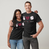 Peace Liebe Baseball Baseball T-Shirt (Unisex)