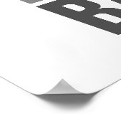 Peace Liebe Baseball Einzigartiges Motivierend Kun Poster (Ecke)