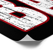 PEACE LIEBE BASEBALL POSTER (Ecke)