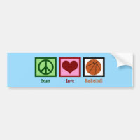 Peace Liebe Basketball Blue