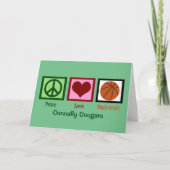 Peace Liebe Basketball Custom Team Weihnachten (Vorderseite)