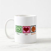 Peace Liebe Basketball Kaffeetasse (Links)