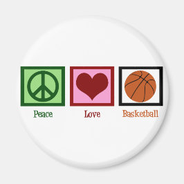 Peace Liebe Basketball Magnet