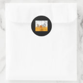 Peace Liebe Basketball Runder Aufkleber (Tasche)