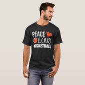 Peace Liebe Basketball T-Shirt (Vorne ganz)