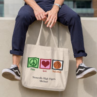 Peace Liebe Basketball Team Personalisierter Spiel