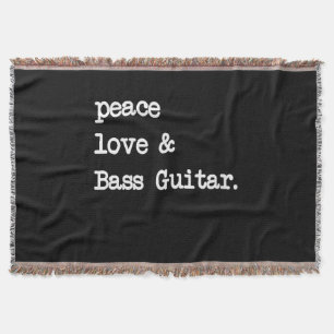 Peace Liebe & Bass Guitar Musician Guitaris Decke