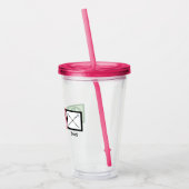 Peace Liebe Baton Twirling Acryltrinkbecher (Links)