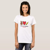 Peace Liebe & Be-Impfung T-Shirt (Vorne ganz)