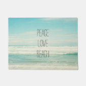 Peace Liebe Beach Fußmatte (Vorderseite)
