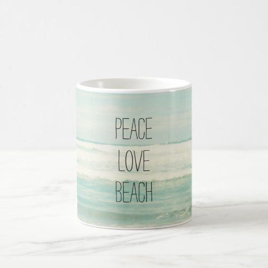 Peace Liebe Beach Kaffeetasse (Mittel)