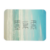 Peace Liebe Beach Magnet (Horizontal)