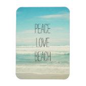 Peace Liebe Beach Magnet (Vertikal)
