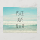 Peace Liebe Beach Postkarte (Vorderseite)