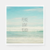 Peace Liebe Beach Serviette (Vorderseite)