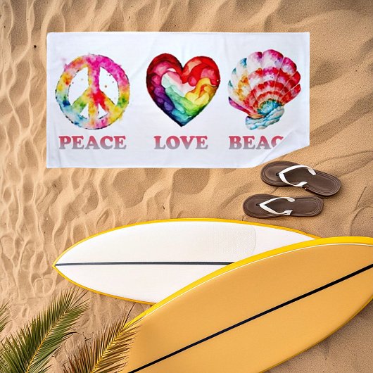 Peace Liebe Beach Strandtuch