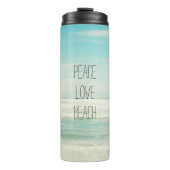 Peace Liebe Beach Thermosbecher (Vorderseite)