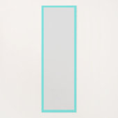 Peace Liebe Beach Türkis Heart Seashell Yogamatte (Rückseite)