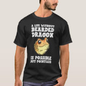 Peace Liebe Bearded Dragon Lizard Reptile Gecko Pe T-Shirt (Vorderseite)