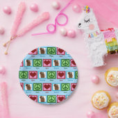 Peace Liebe Beavers Pappteller (Party)