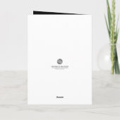 Peace Liebe & Beileids Faltes Grußkarte Karte (Rückseite)