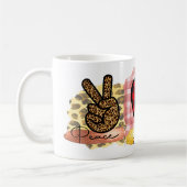 Peace Liebe Bichon Frisé Niedlich Hund Lover Hunde Kaffeetasse (Links)