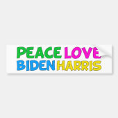 Peace Liebe Biden Harris 2024 - Wahl Autoaufkleber (Vorne)