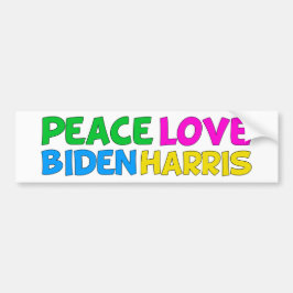 Peace Liebe Biden Harris 2024 - Wahl Autoaufkleber