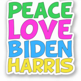 Peace Liebe Biden Harris Aufkleber