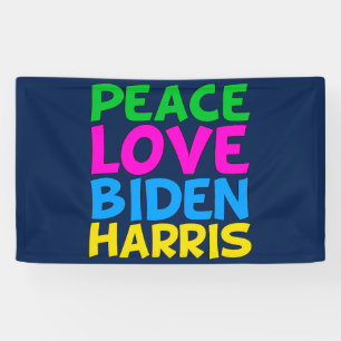Peace Liebe Biden Harris Banner
