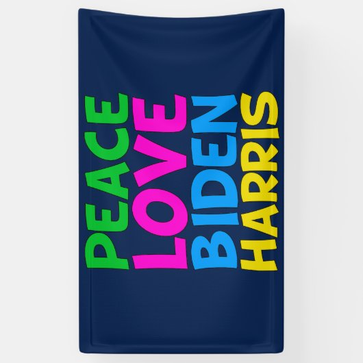 Peace Liebe Biden Harris Banner (Vertikal)
