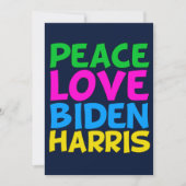 Peace Liebe Biden Harris Feiertagskarte (Vorderseite)