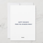 Peace Liebe Biden Harris Feiertagskarte (Rückseite)