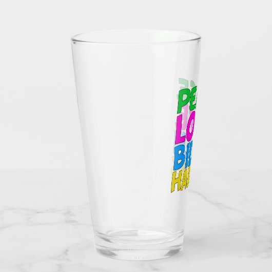 Peace Liebe Biden Harris Glas (Rechts)