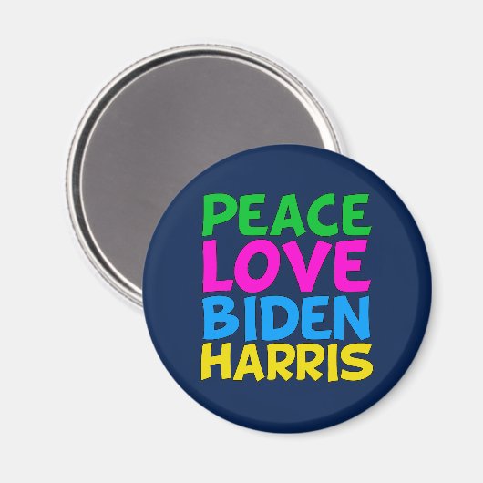 Peace Liebe Biden Harris Magnet (Vorderseite/Rückseite)