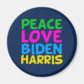 Peace Liebe Biden Harris Magnet (Vorne)
