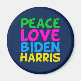 Peace Liebe Biden Harris Magnet