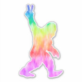 Peace Liebe Bigfoot Aufkleber (Vorderseite)