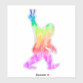 Peace Liebe Bigfoot Aufkleber