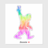 Peace Liebe Bigfoot Aufkleber (Blatt)