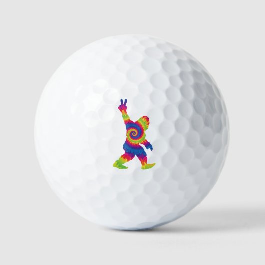 Peace Liebe Bigfoot - Bigfoot Lovers Golfball (Vorderseite)