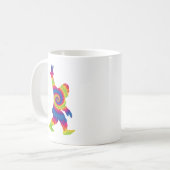 Peace Liebe Bigfoot - Bigfoot Lovers Kaffeetasse (Vorderseite Links)