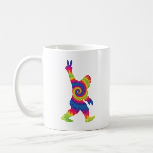 Peace Liebe Bigfoot - Bigfoot Lovers Kaffeetasse (Links)