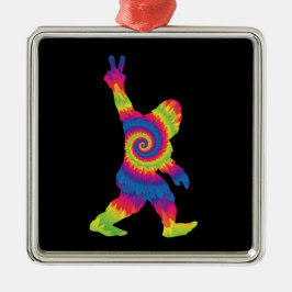 Peace Liebe Bigfoot - Bigfoot Lovers Ornament Aus Metall