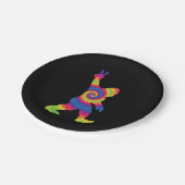 Peace Liebe Bigfoot - Bigfoot Lovers Pappteller (Schrägansicht)